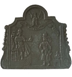 Plaque décorée de cheminée